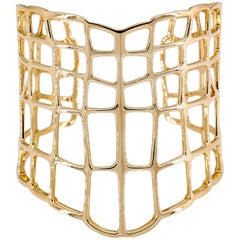 Vintage Hermes Niloticus Ombre Rose Gold Cuff Bracelet