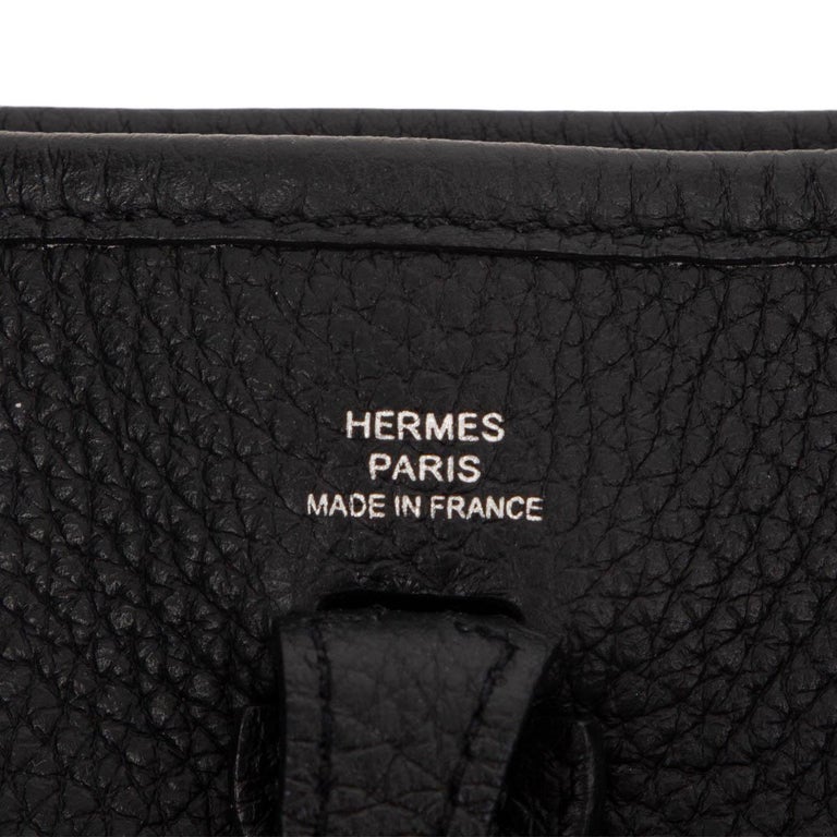 Hermès Evelyne 16 Taurillon Clemence Black