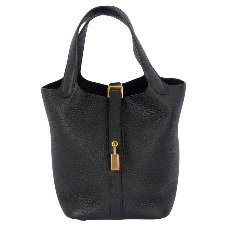 Hermès Picotin 18 Black Leather ref.392024 - Joli Closet