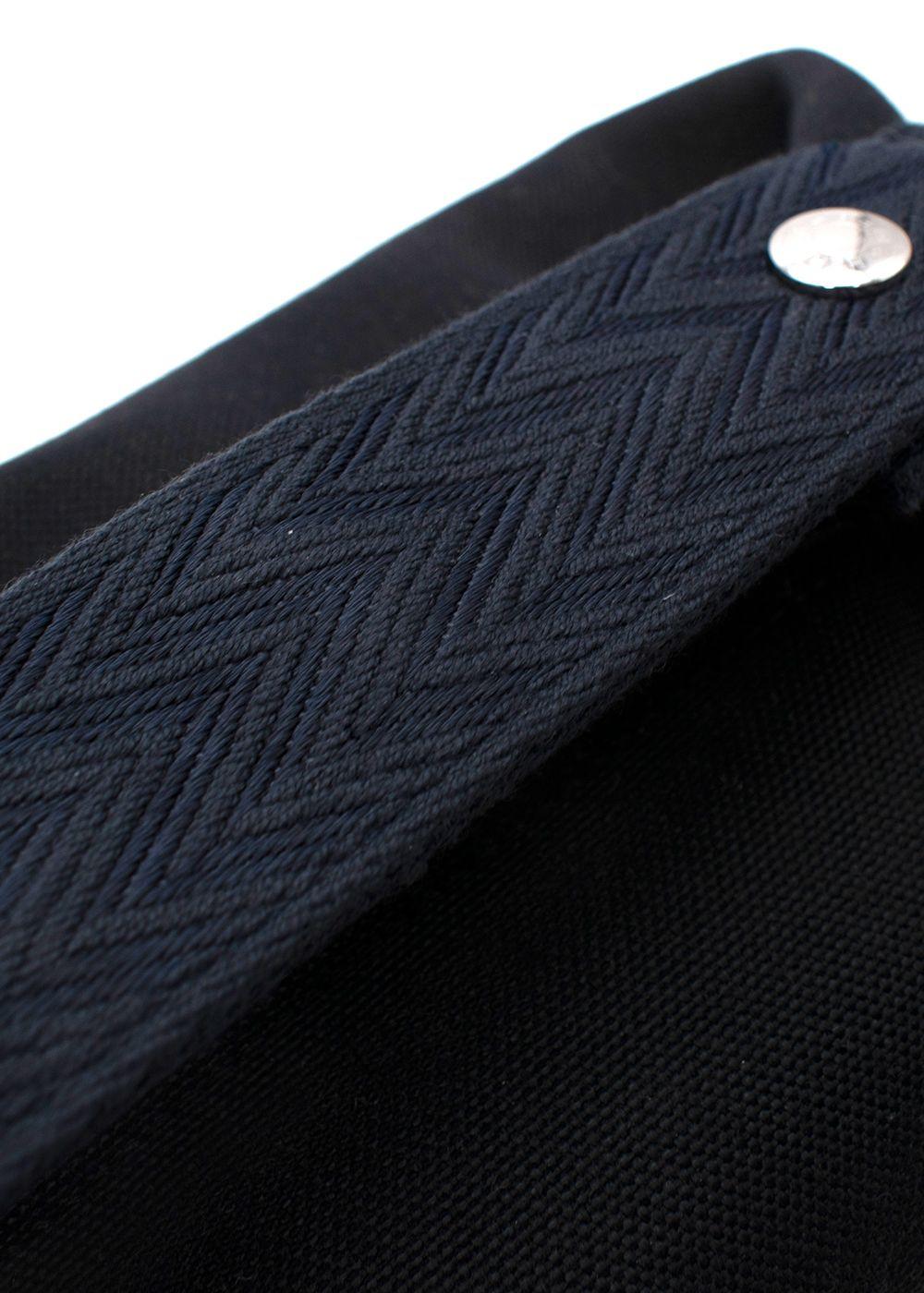 Hermes Noir & Bleu Nuit Bride-a-Brac case, large model In New Condition In London, GB