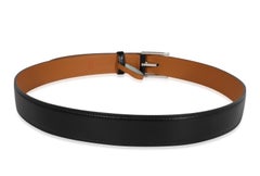 Hermès Noir Box & Gold Chamonix James 32 Belt 90