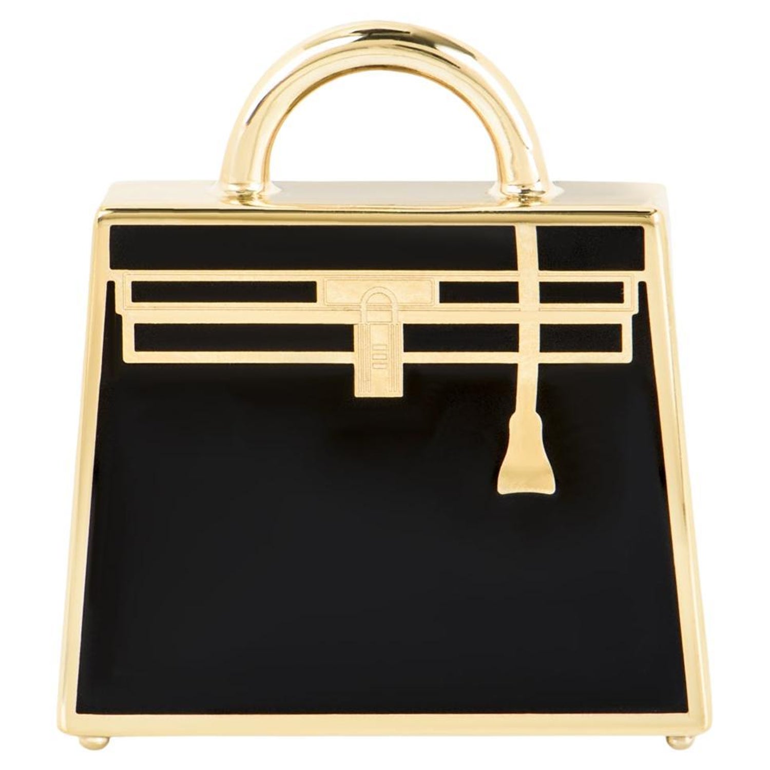 Hermès Noir Curiosite Kelly Laque Charm For Sale at 1stDibs