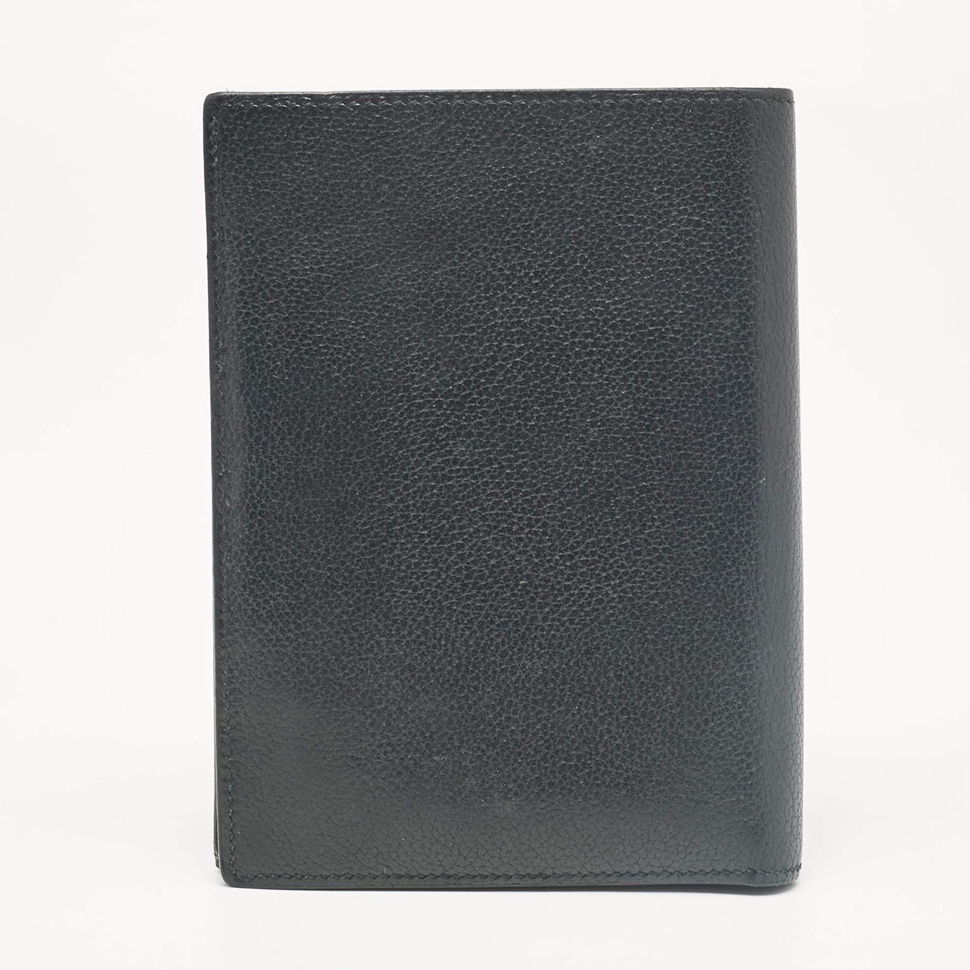 Black Hermes Noir Evercolor Leather Bifold Wallet