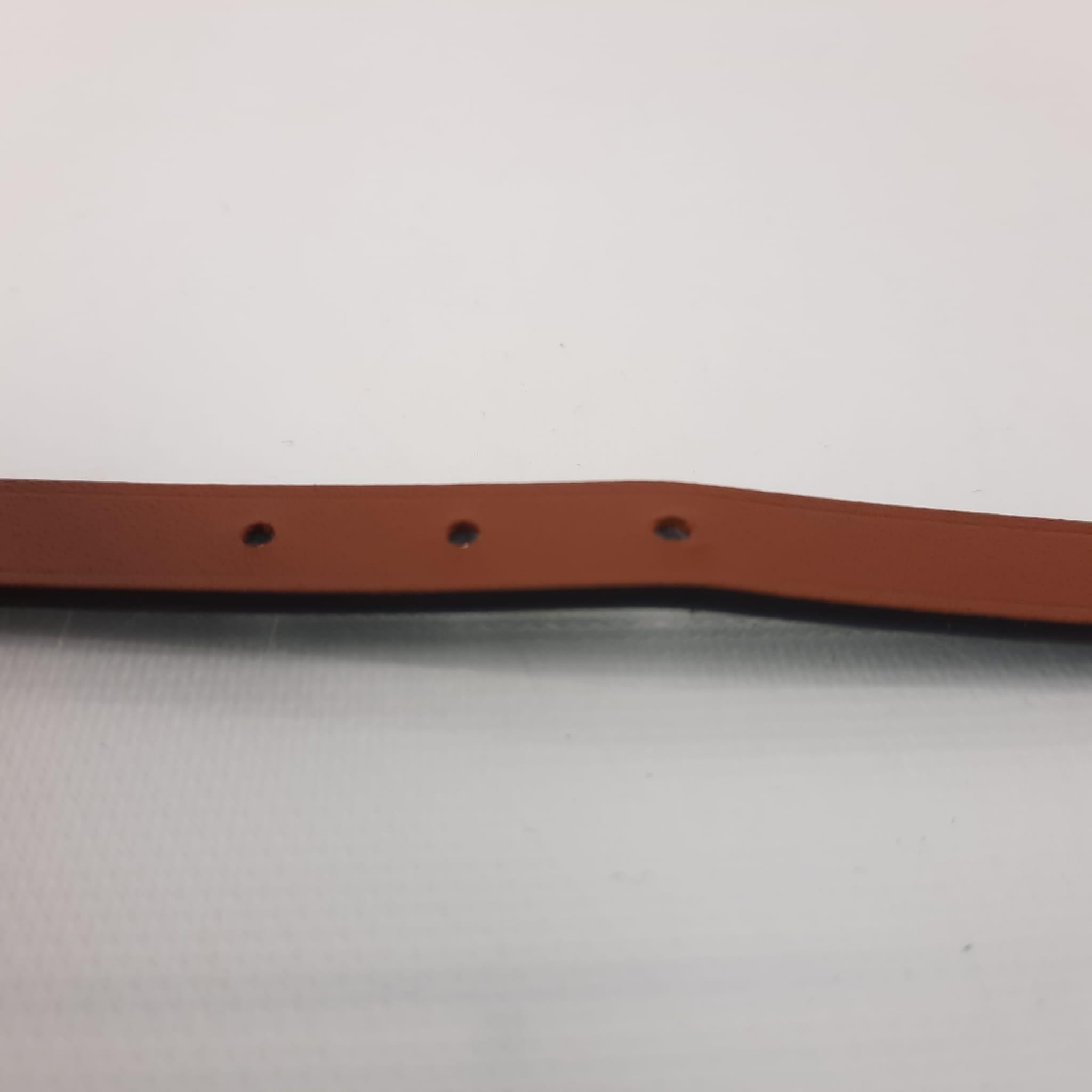 Women's Hermes Noir& Fauve calfskin Size T2 Behapi Double Tour bracelet