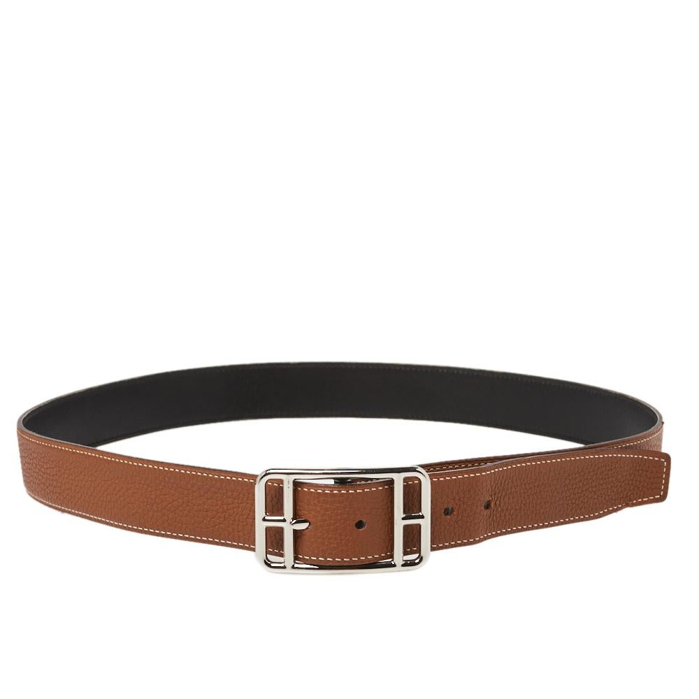 Belts are amazing accessories offering both functionality and style. This reversible Cape Cod Hermes piece comes crafted from leather and features a silver-tone buckle closure. It is definitely worth adding to your collection!

