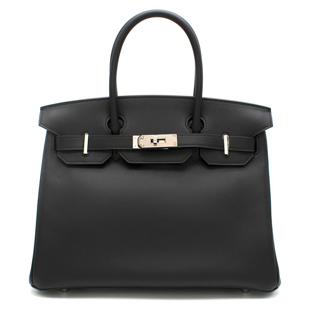 Hermes Noir Jonathan Leather 30cm Birkin

Jonathan leather is a new leather from Hermes, this has the smooth, supple look of swift leather however, has more structure like the classic box leather. Sought after and hard to find

- 2019
- Brand New