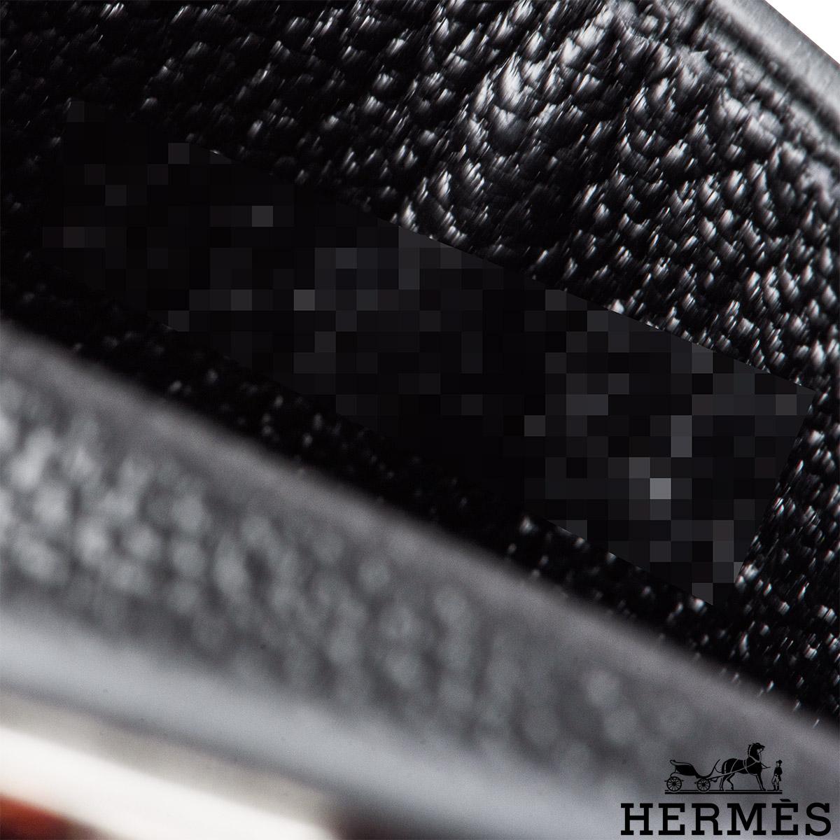 Hermès Noir Mini Kelly Twilly Tasche Charme (Schwarz) im Angebot