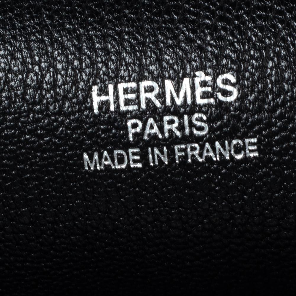 Hermès Noir Taurillon Clemence Leather Palladium Plated Jypsiere 34 Bag 5