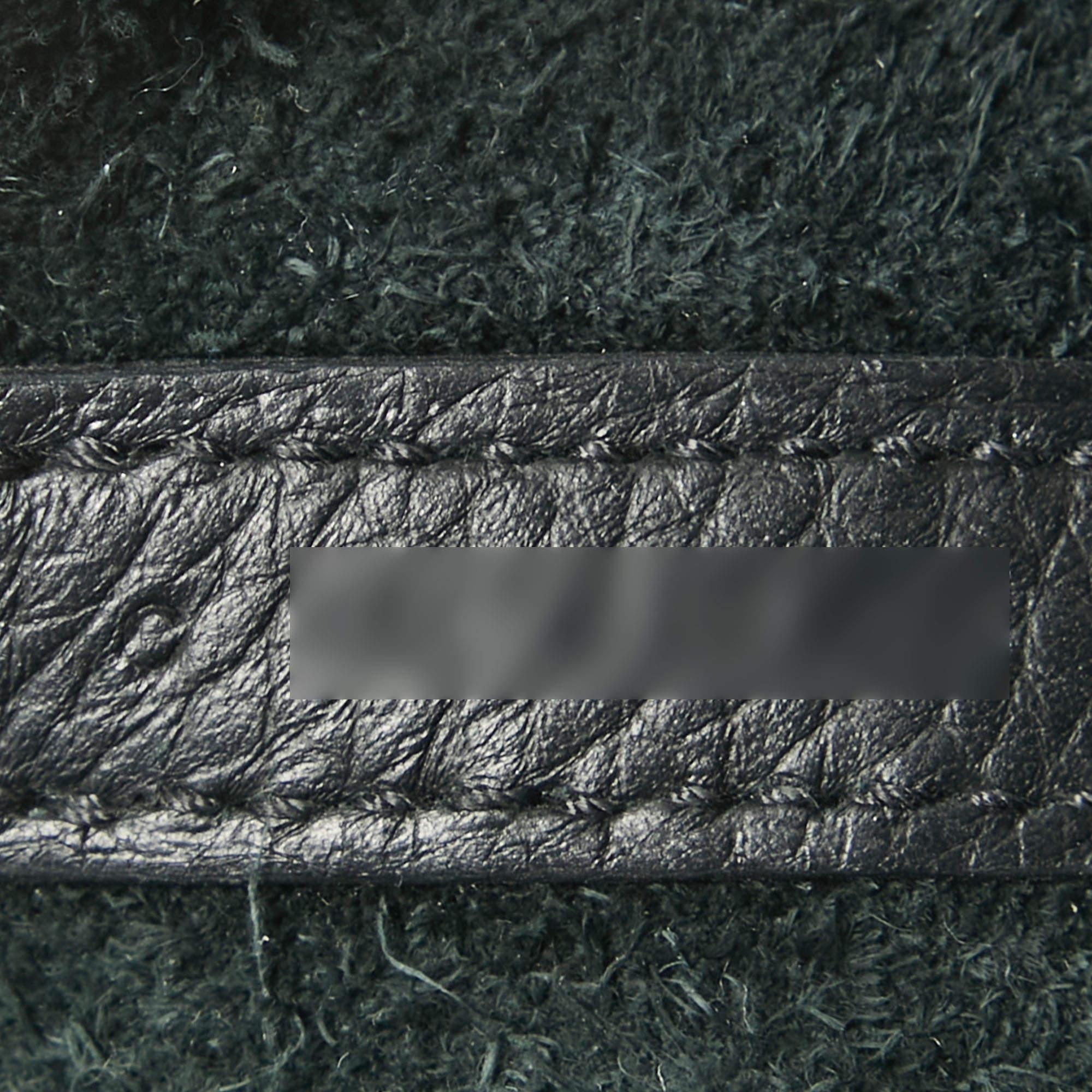Hermes Noir Taurillon Clemence Leather Picotin Lock 18 Bag For Sale 11