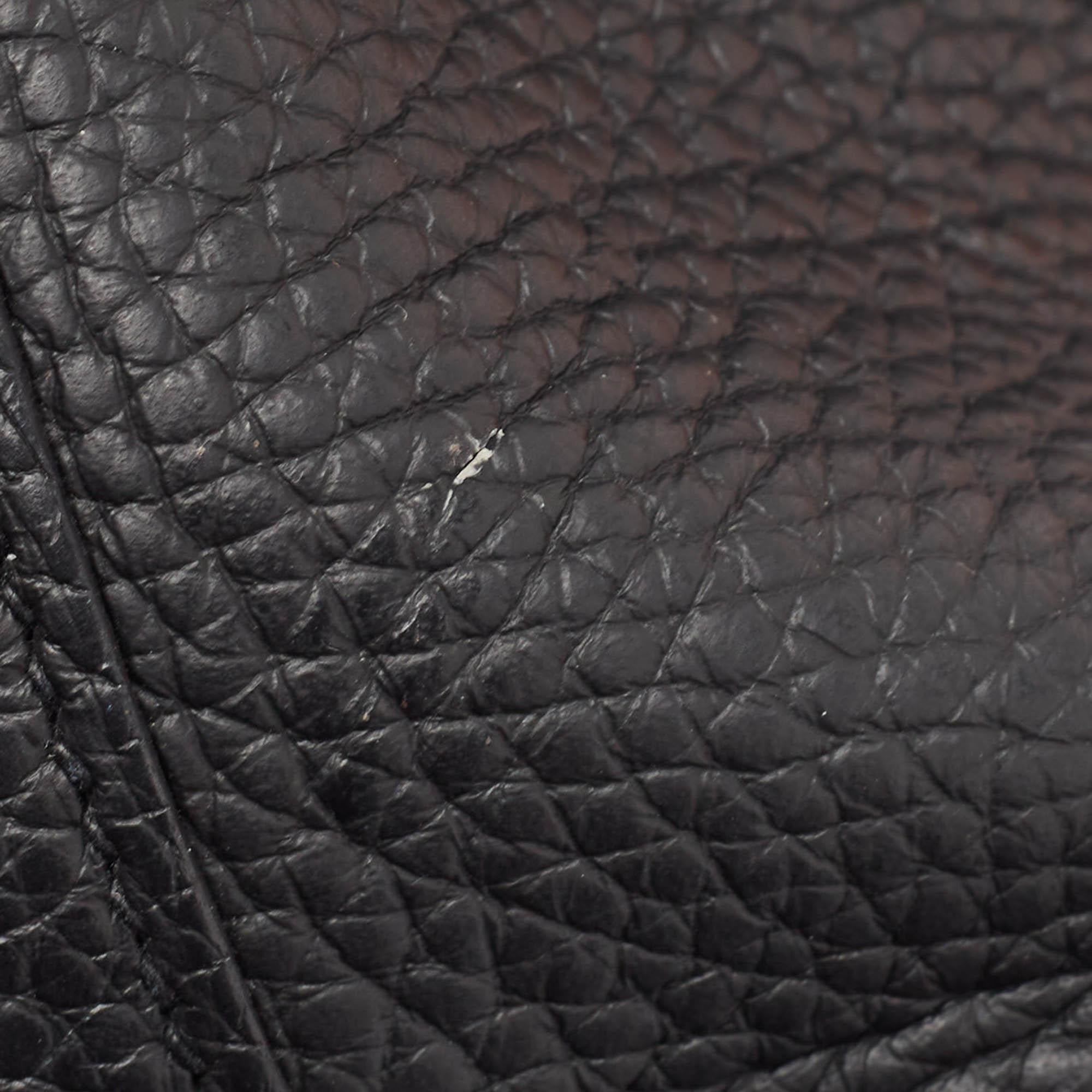 Hermes Noir Taurillon Clemence Leather Picotin Lock 18 Bag 3