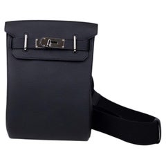 Hermès Noir Togo Leather Hac à Dos Sling Backpack PM
