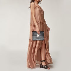 Hermes Noir Veau Villandry Leather Cinhetic Clutch