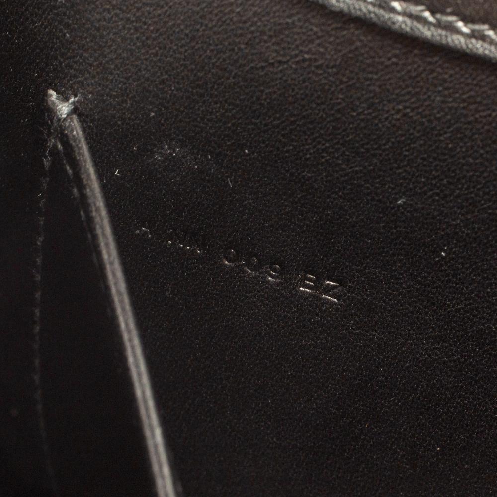 Women's Hermes Noir Veau Villandry Leather Cinhetic Clutch