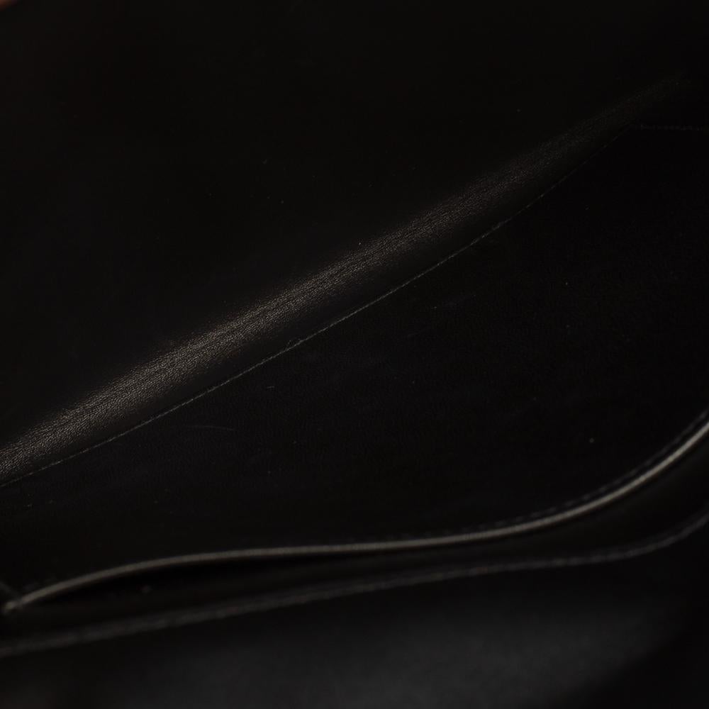 Hermes Noir Veau Villandry Leather Cinhetic Clutch 2