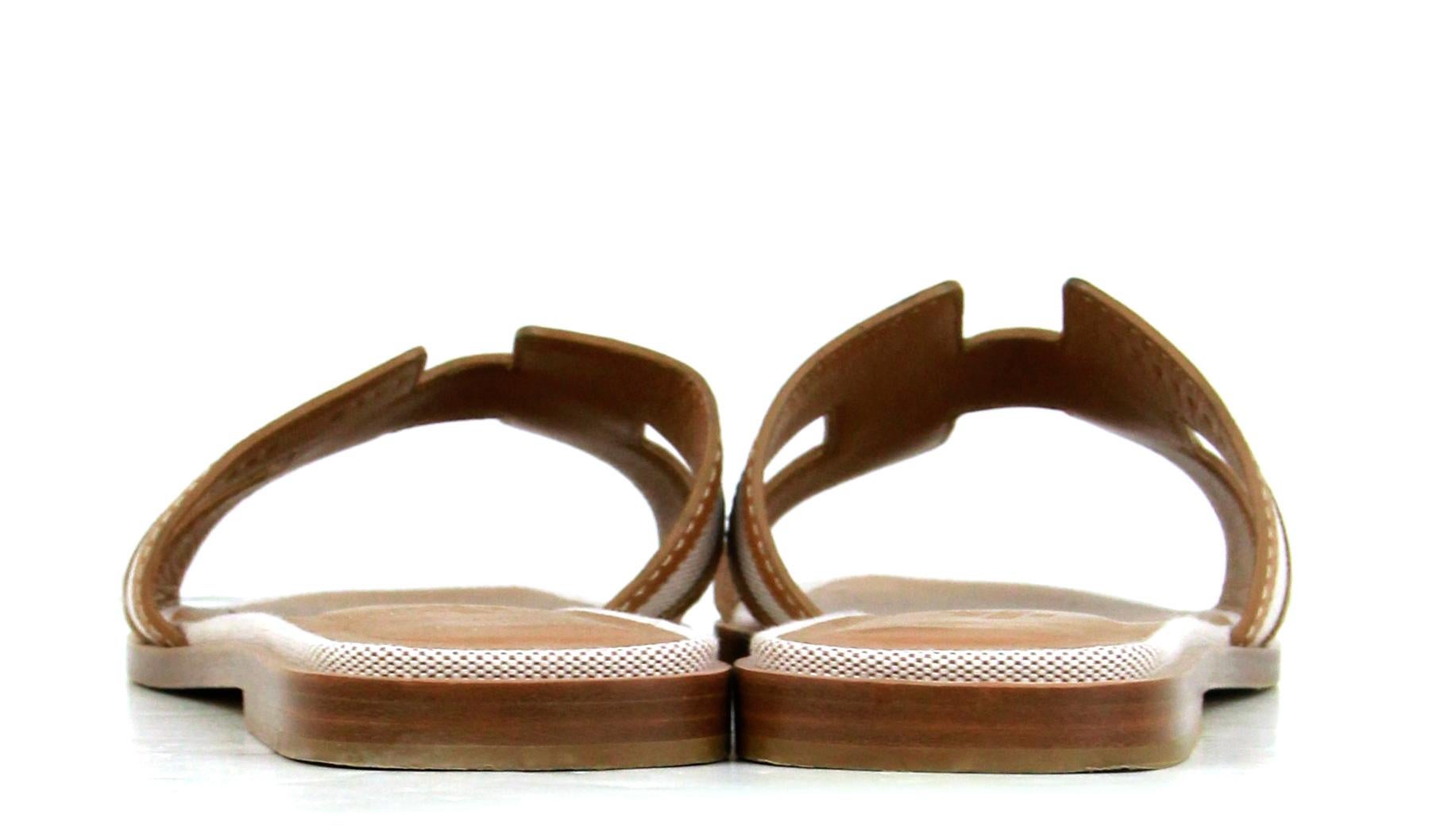 hermes schlappen beige