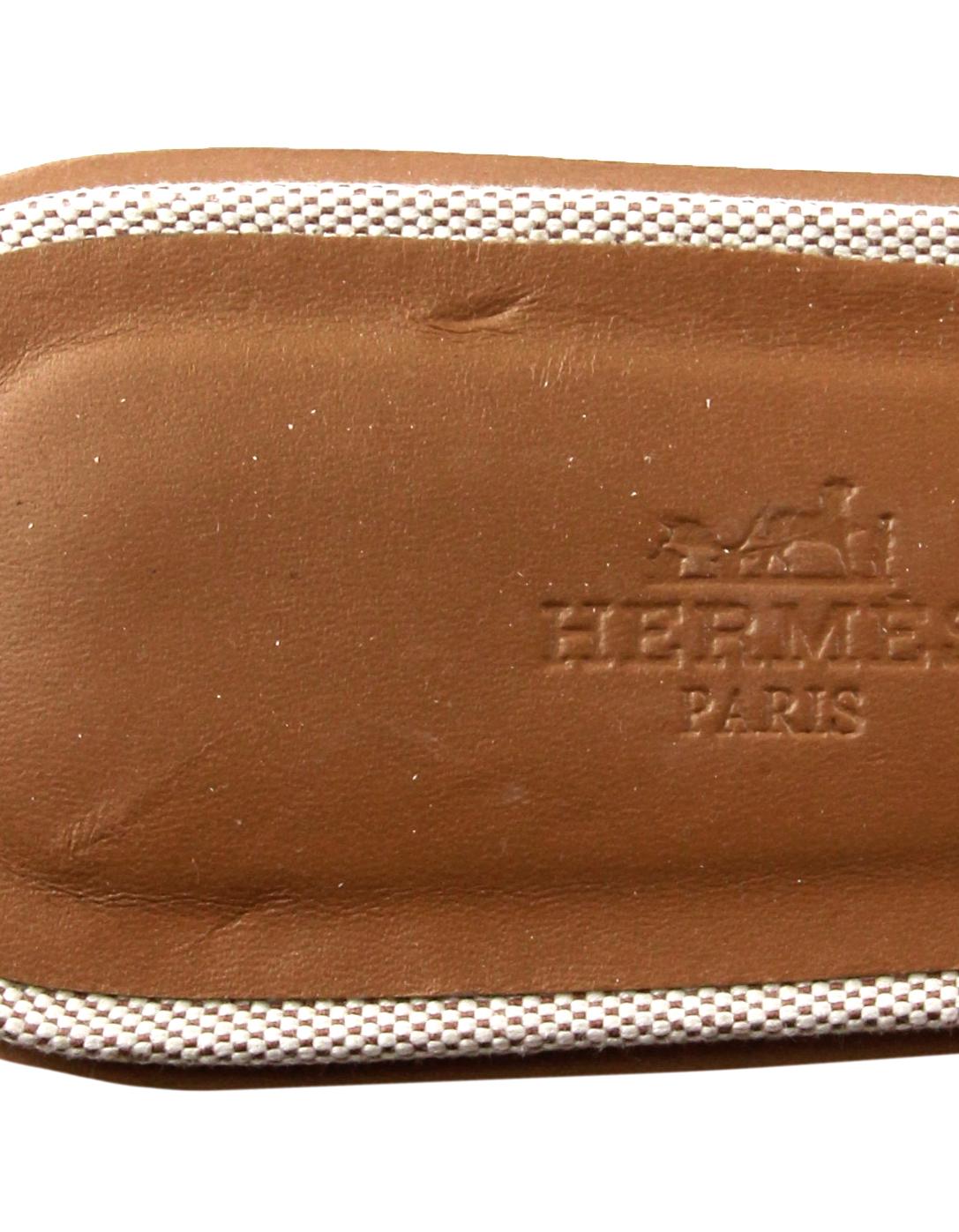beige hermes sandals