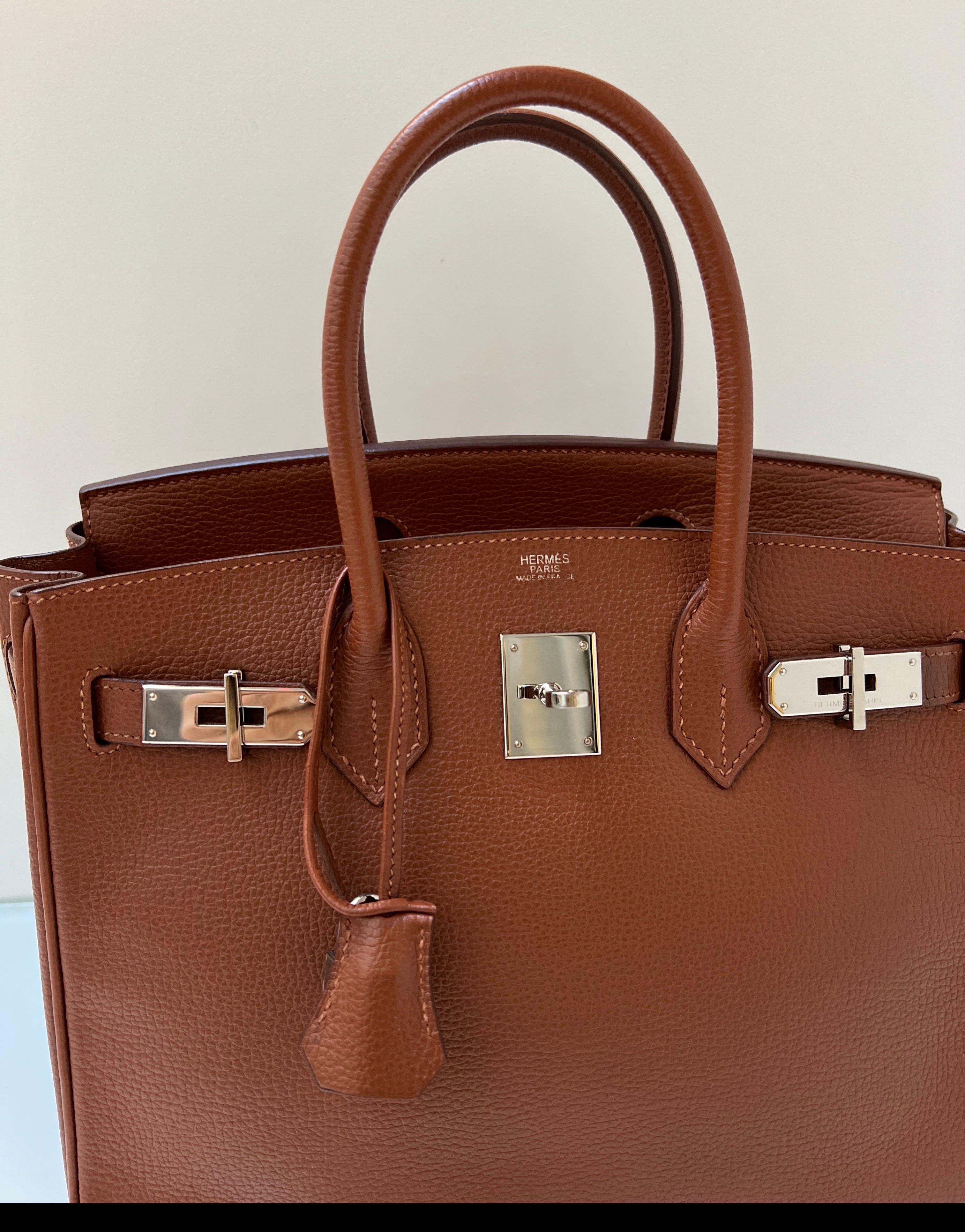 Hermes Noisette Birkin 30 Bag 8