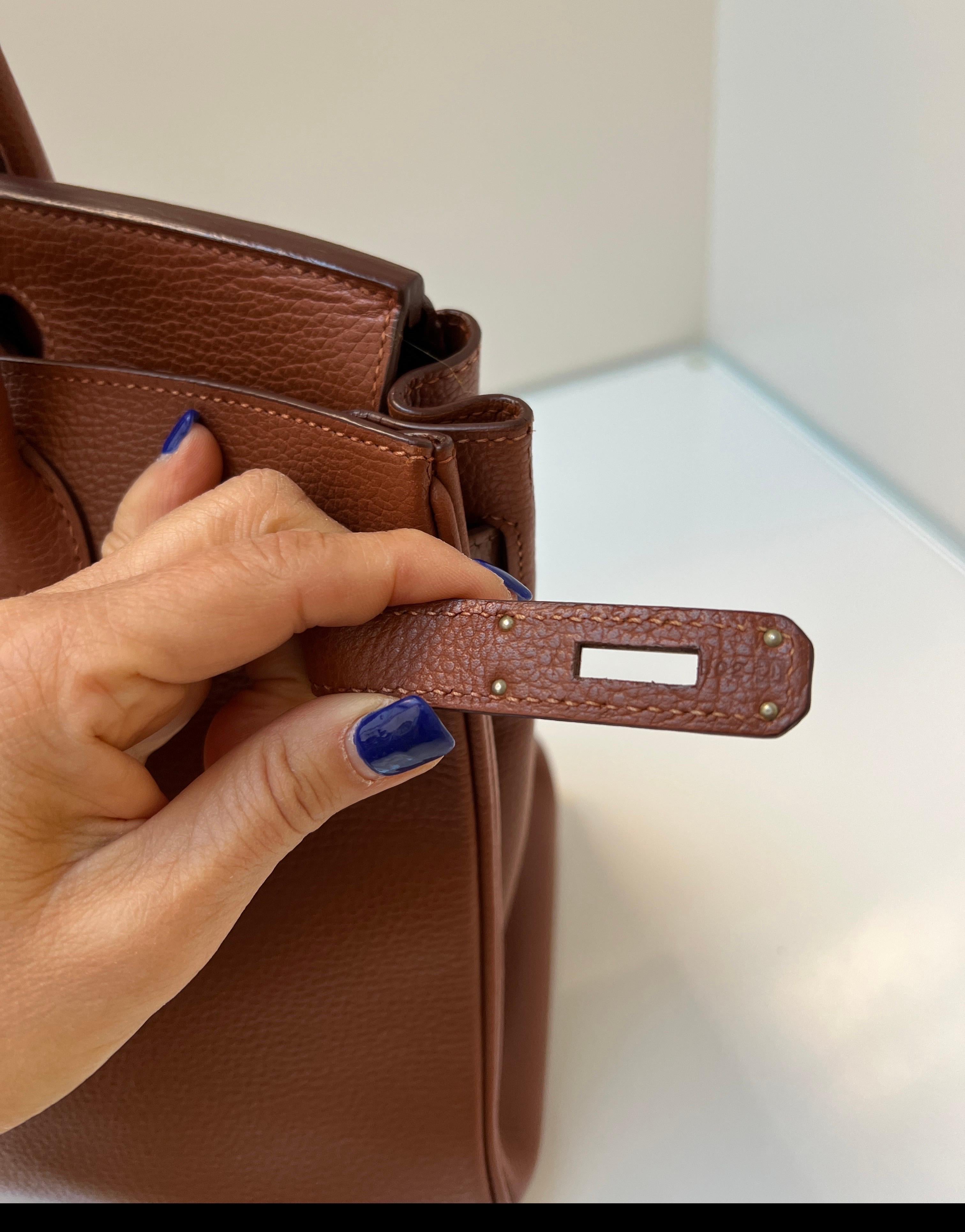 Hermes Noisette Birkin 30 Bag 10