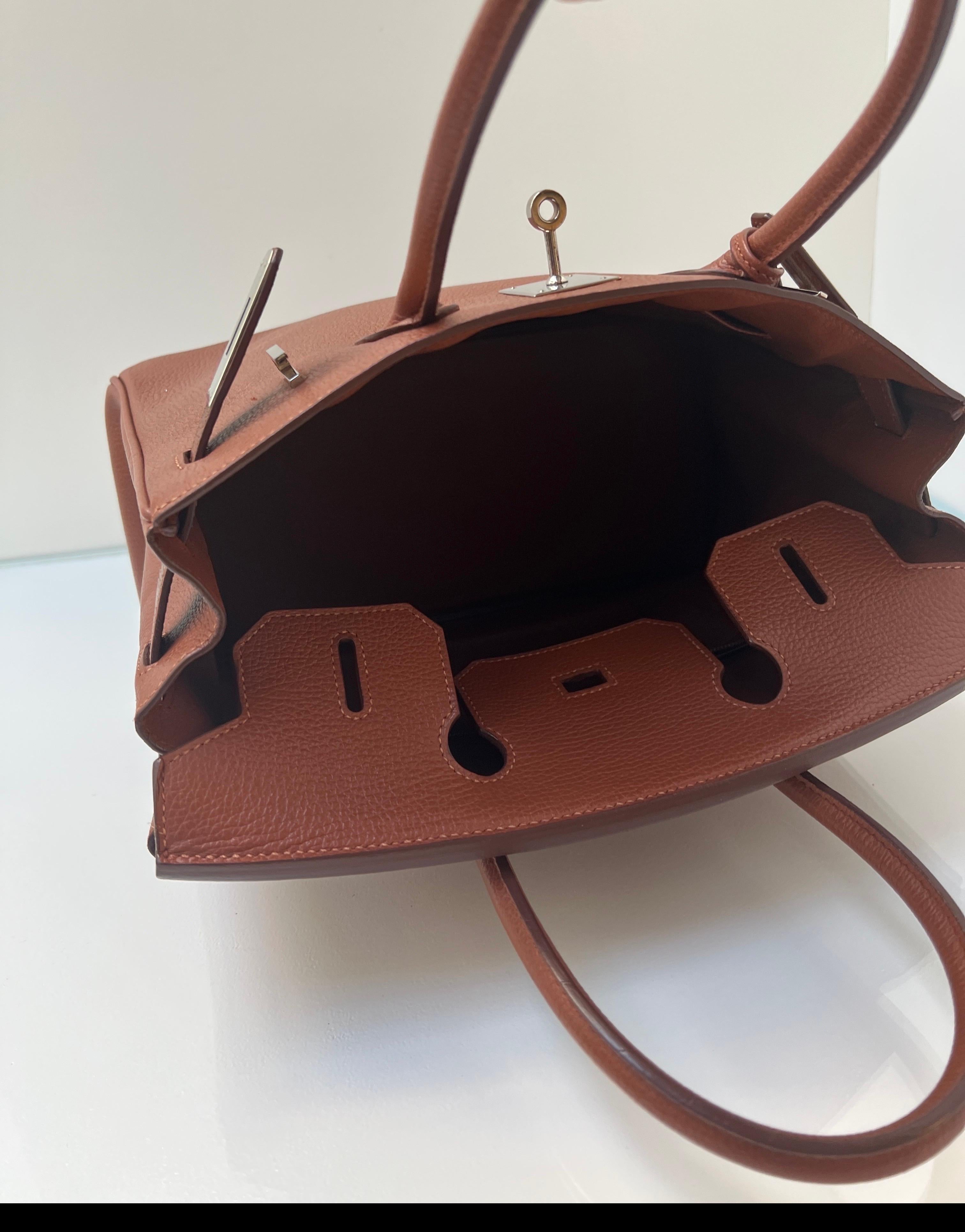 Hermes Noisette Birkin 30 Bag 10