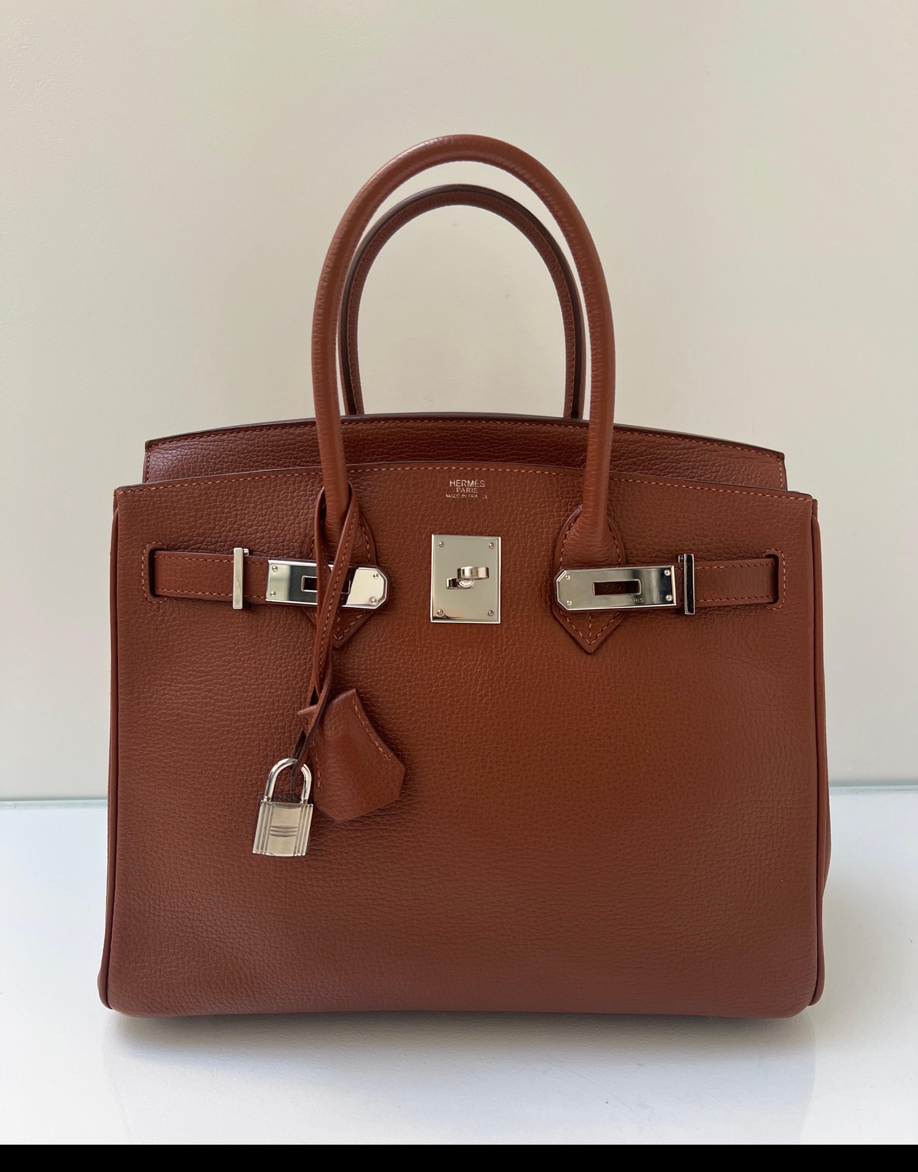 Hermes Noisette Birkin 30 Bag 12