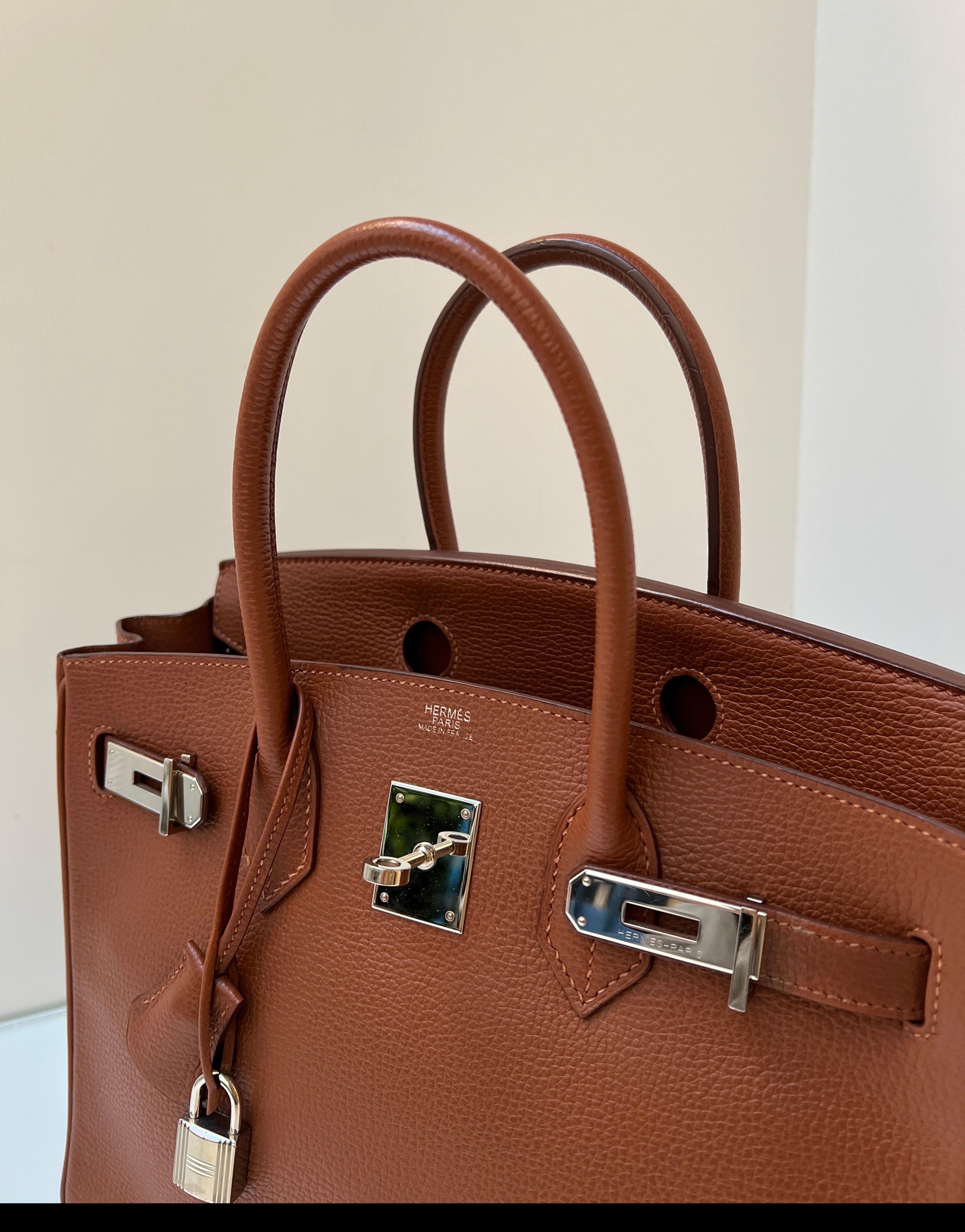 Hermes Noisette Birkin 30 Bag 14