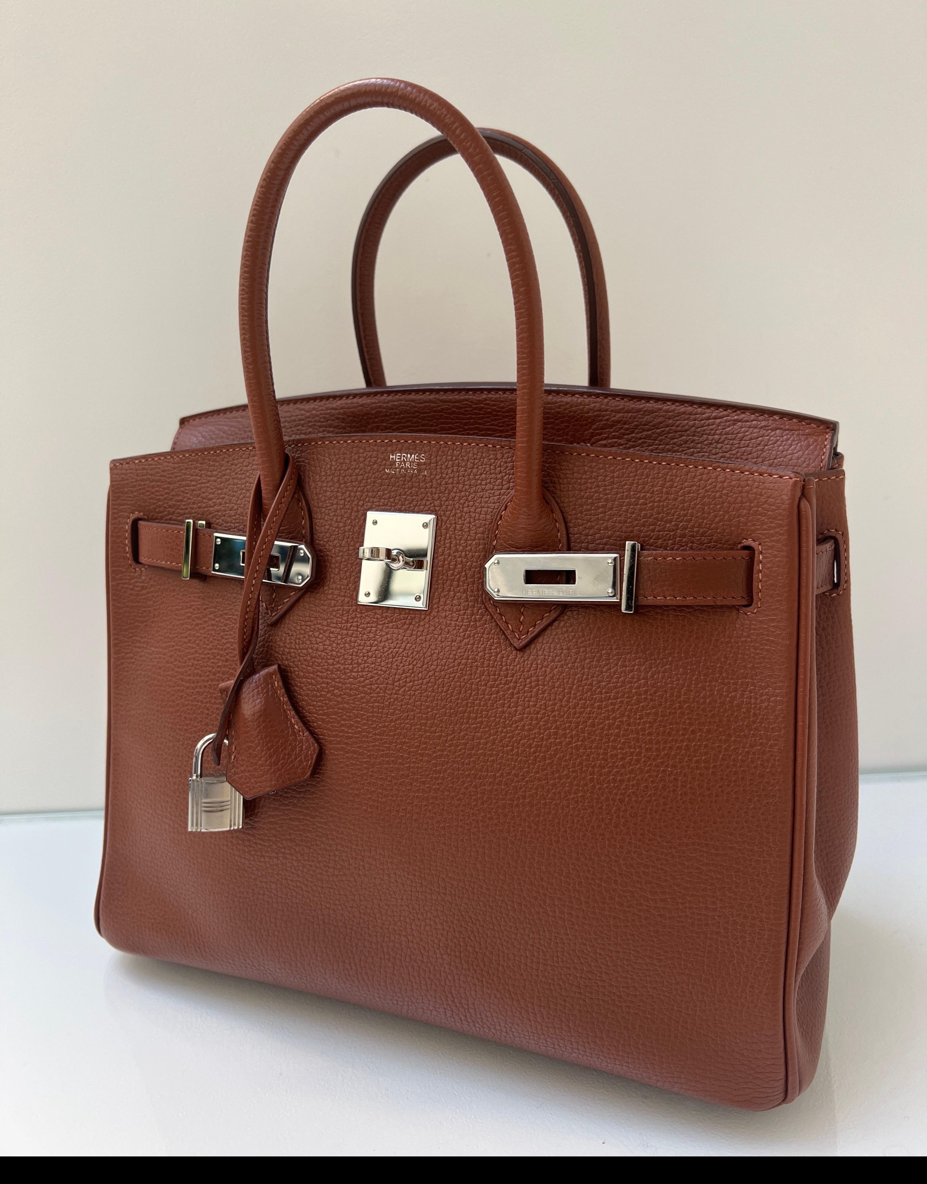 Hermes Noisette Birkin 30 Bag 14