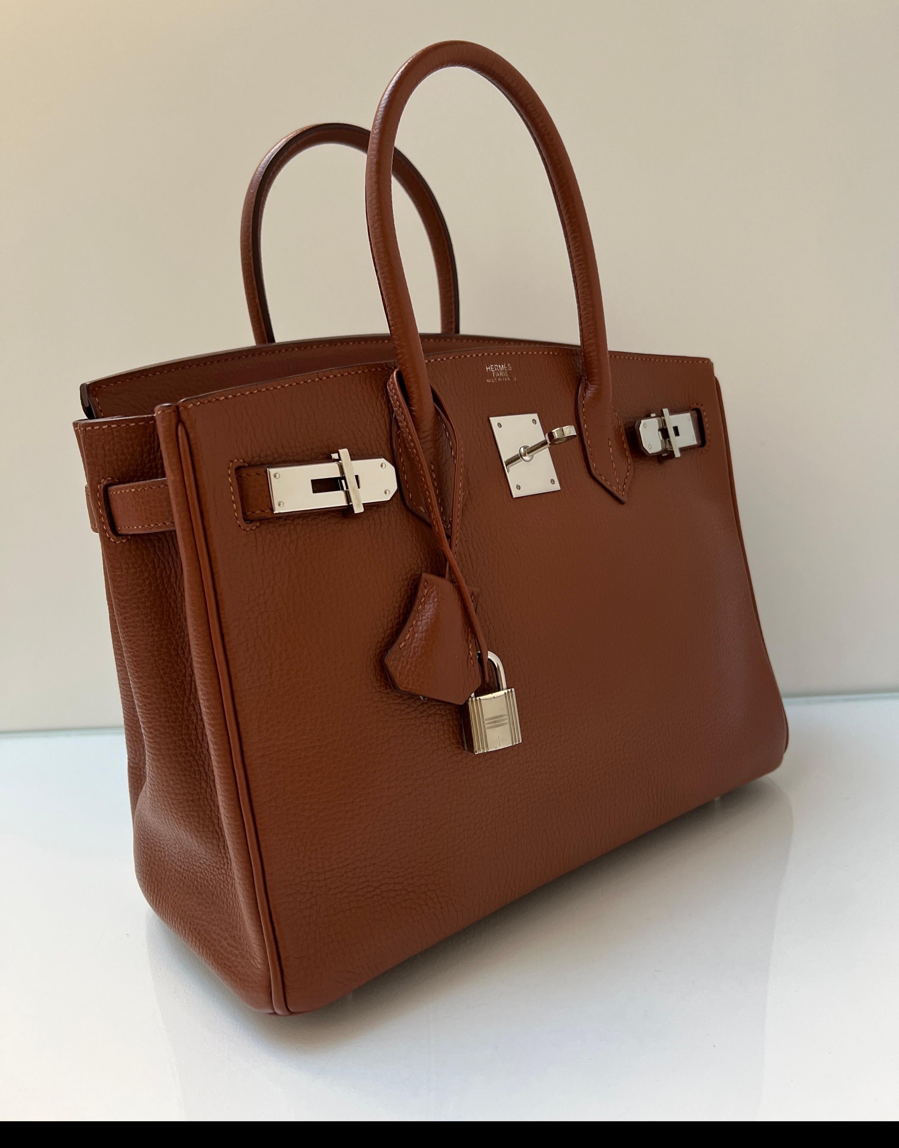 Hermes Noisette Birkin 30 Bag In Good Condition In Athens, GA