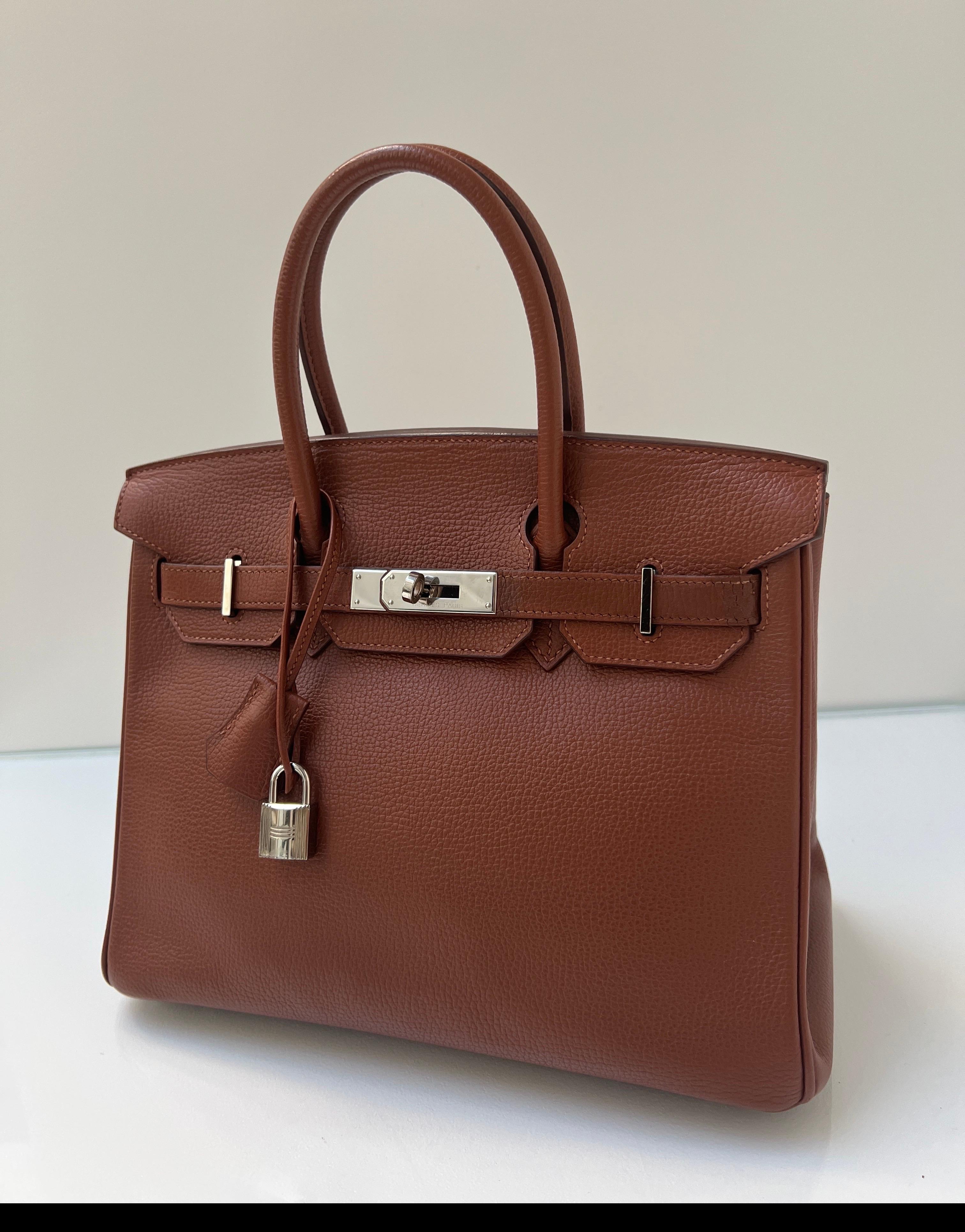Hermes Noisette Birkin 30 Bag In Good Condition In Athens, GA