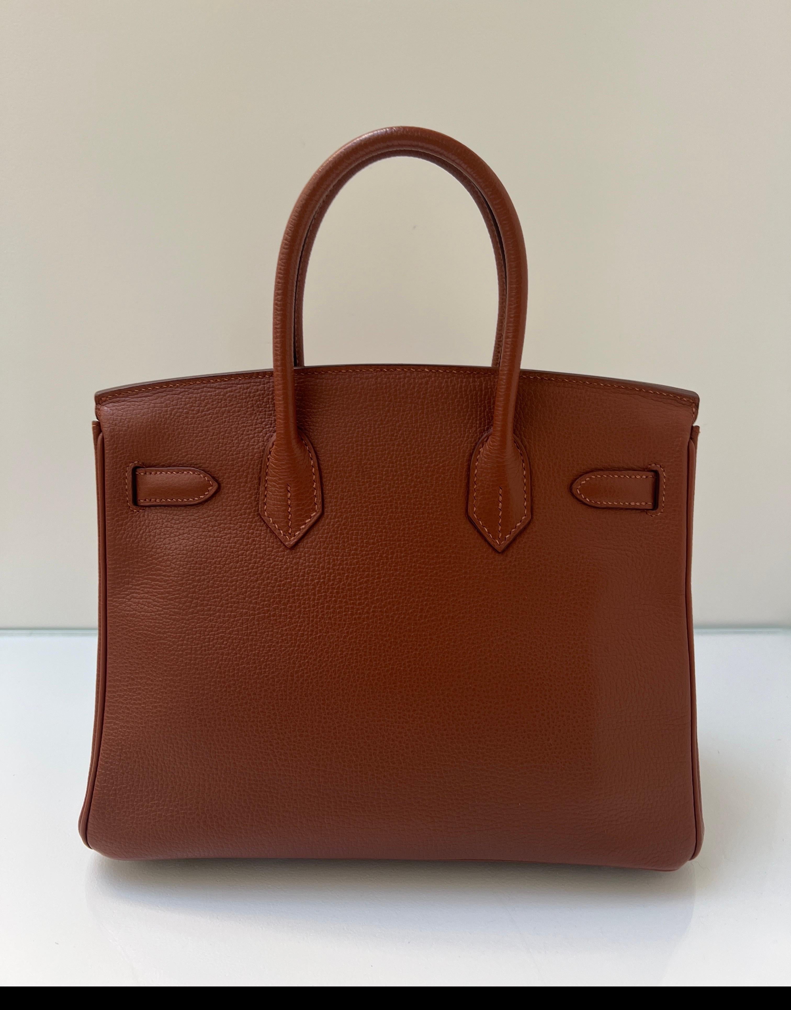 Women's or Men's Hermes Noisette Birkin 30 Bag