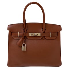 Hermes Noisette Birkin 30 Bag
