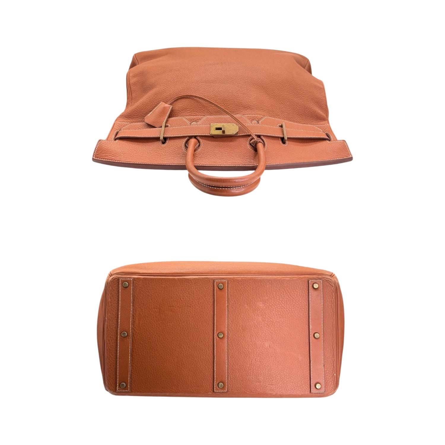 Hermès Noisette Clemence HAC Birkin 50 Men's Bag 1