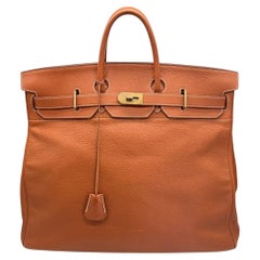 Hermès Noisette Clemence HAC Birkin 50 Men's Bag