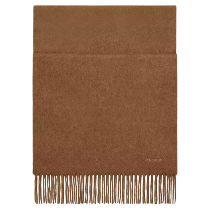 UNIE BRODEE MUFFLER 200 CM IN SEAWEED GREEN CASHMERE