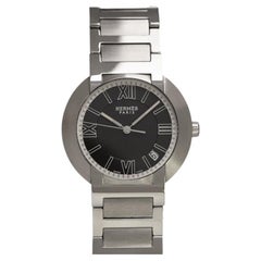 Hermes Nomade Mens 37mm Uncommon Auto-Quartz Watch - Stainless Steel