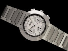 Hermes Nomade Herren 39mm Uncommon Auto-Quartz Chronograph Uhr - Edelstahl