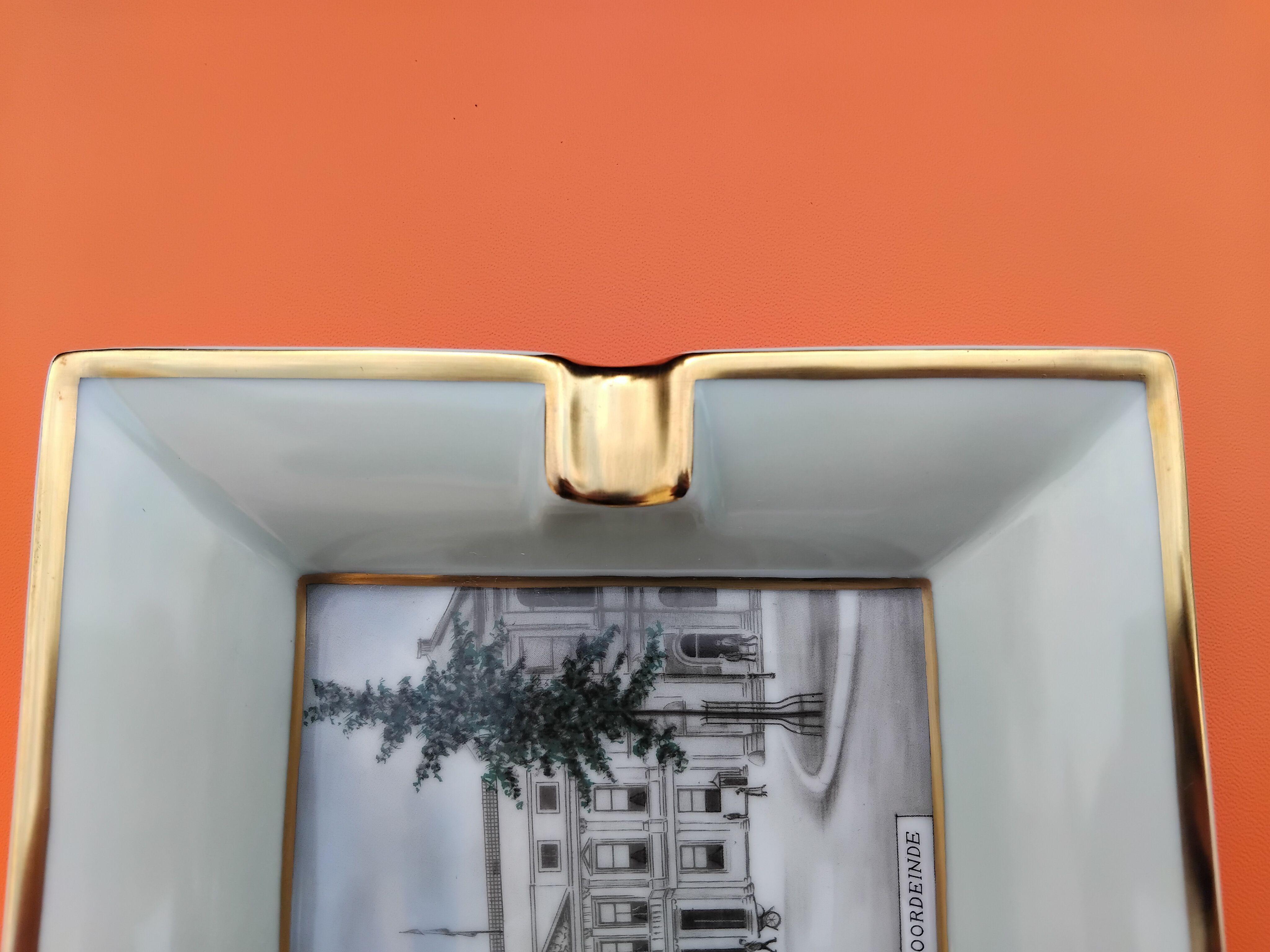Hermès Noordeinde Paleis Royal Palace Cendrier Porcelaine Or The Netherlands en vente 2