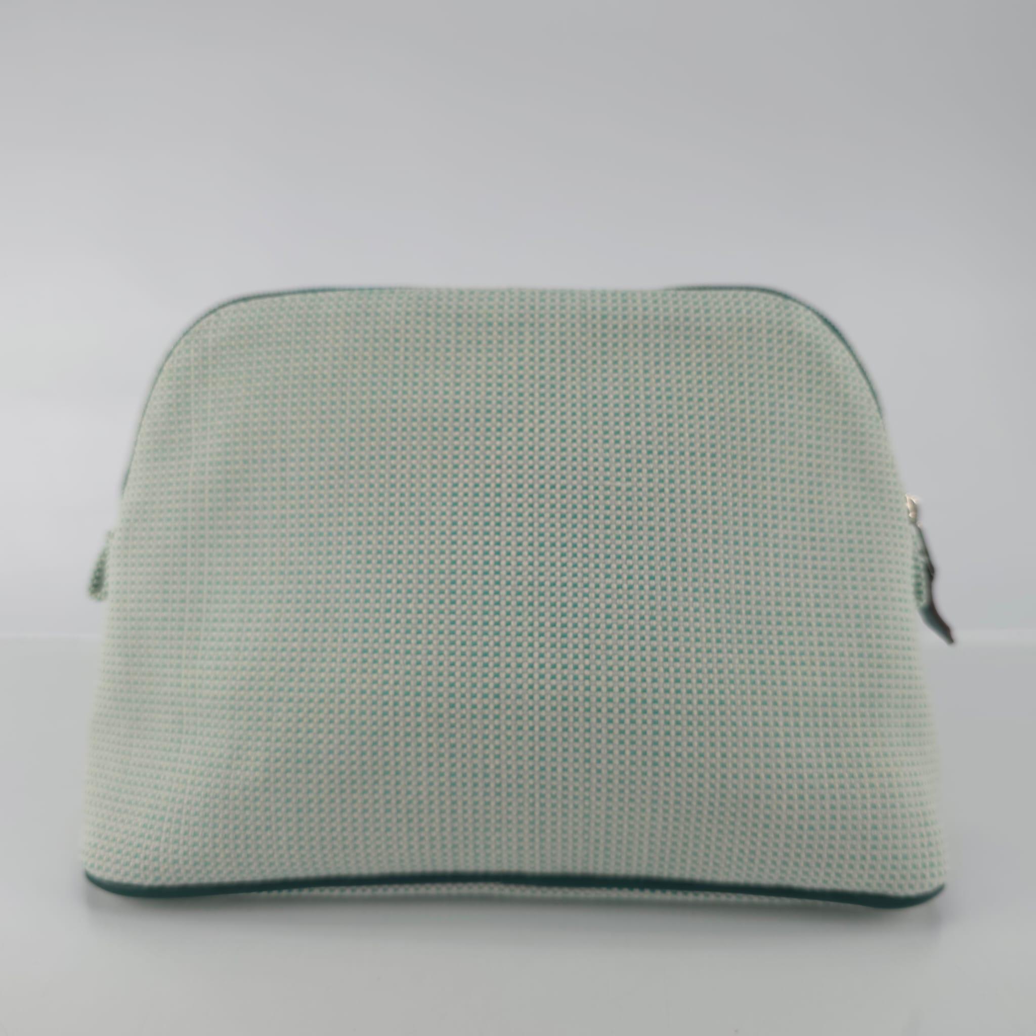 Hermès Nuage & Menthe cotton Bolide Crazy H case, medium model For Sale 1