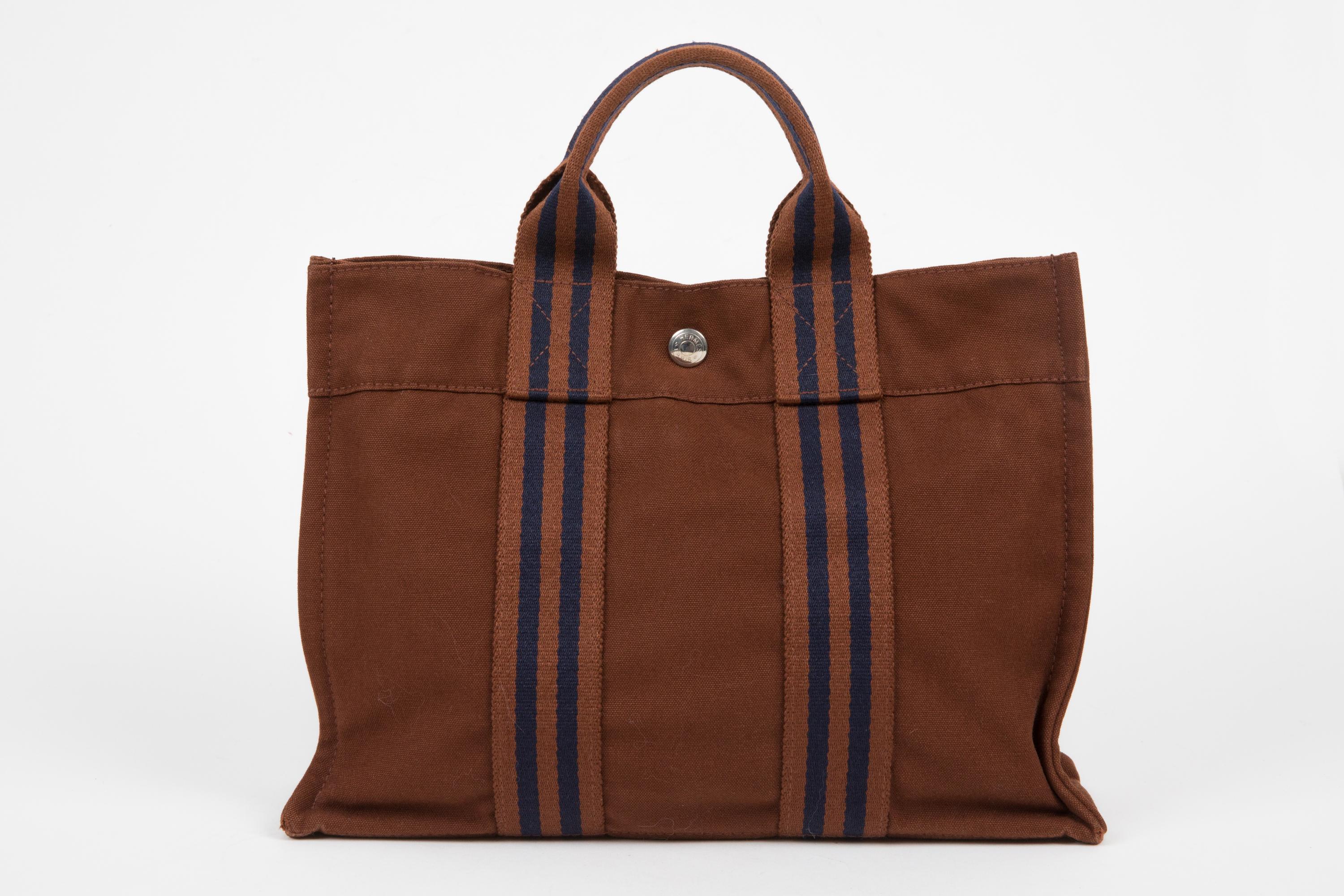 Hermes Nut Cotton Toto PM Tote Bag 3