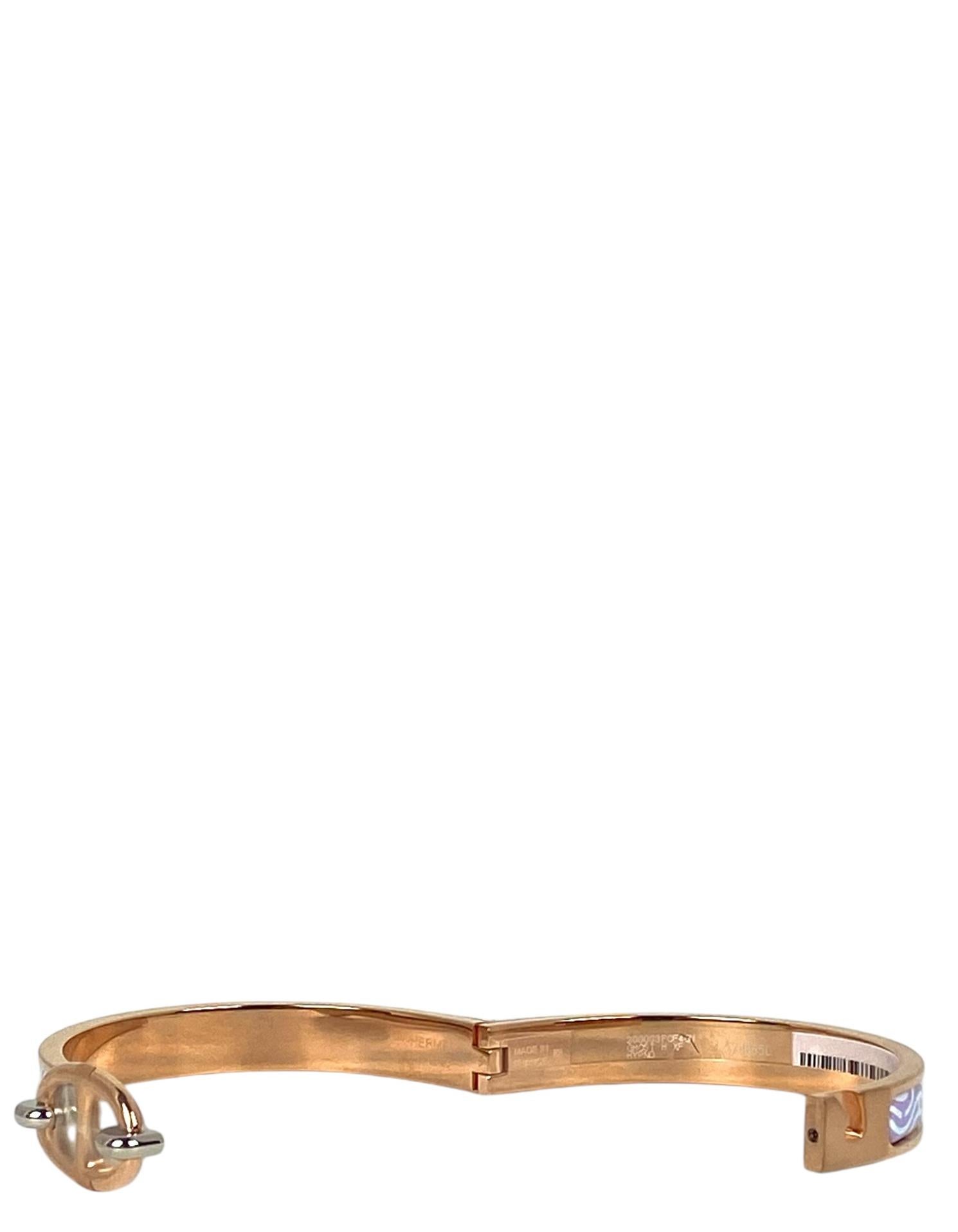Hermes NWT Mini Clic Chaine d' Ancre Ghost Bracelet GM en vente 1