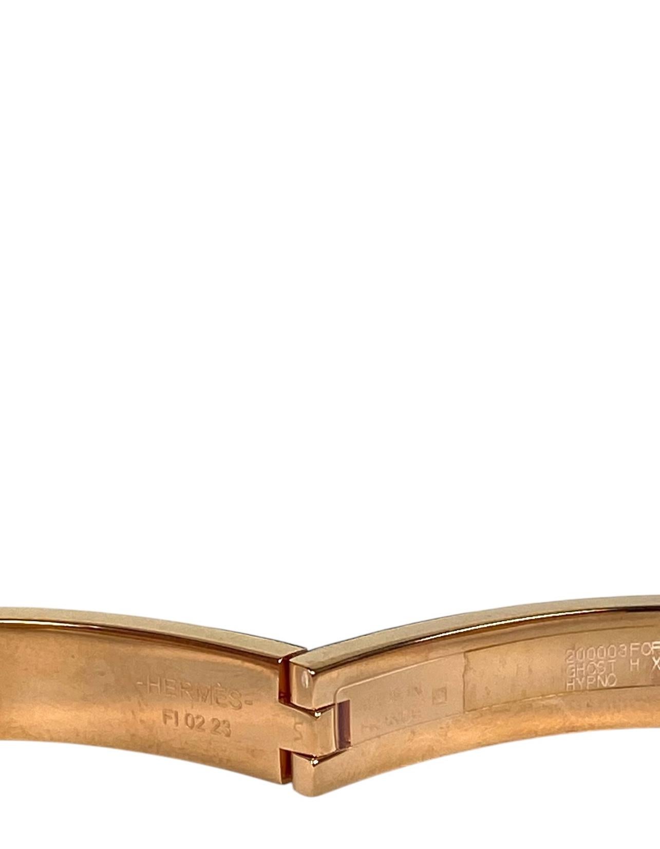 Hermes NWT Mini Clic Chaine d' Ancre Ghost Bracelet GM en vente 2