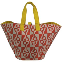 Hermes Oange  Chaine d'ancre XL Beach Tote Bag