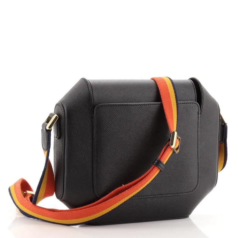 Black Hermes Octagone Bag Epsom 23