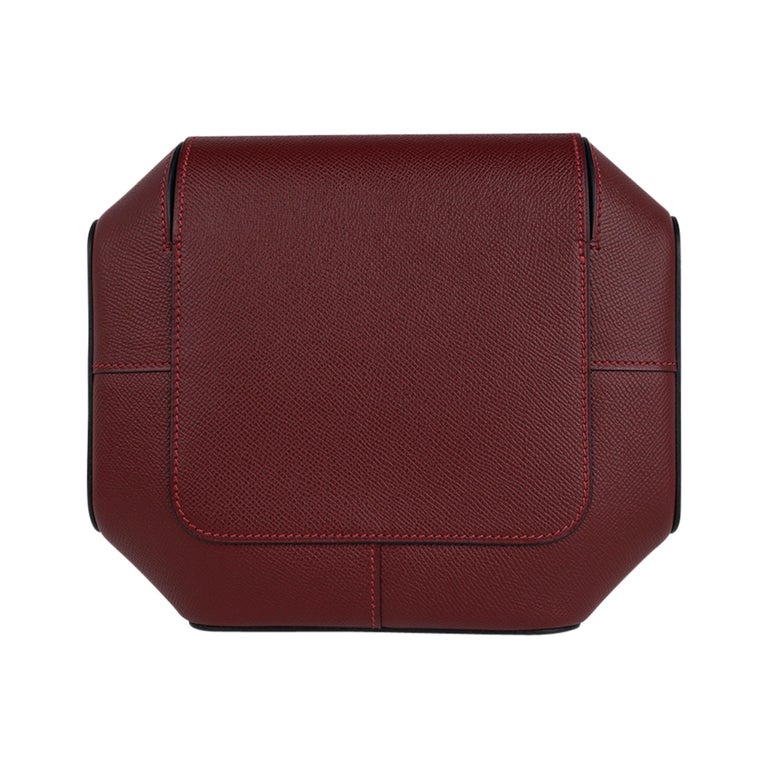 Hermès Bordeaux Dark Red Burgundy Box Calf Kelly 32 S331h47