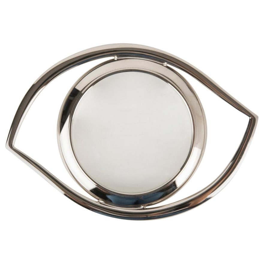 Hermes Oeil Magnifying Glass / Paperweight Palladium Eye of Cleopatra New