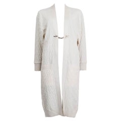 HERMES Off-White Kaschmir CHAINES D'ANCRE Strickjacke Pullover 34 XXS