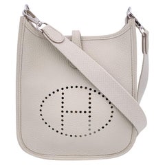 Hermes Off White Mini Evelyne 16 Amazone Shoulder Crossbody Bag