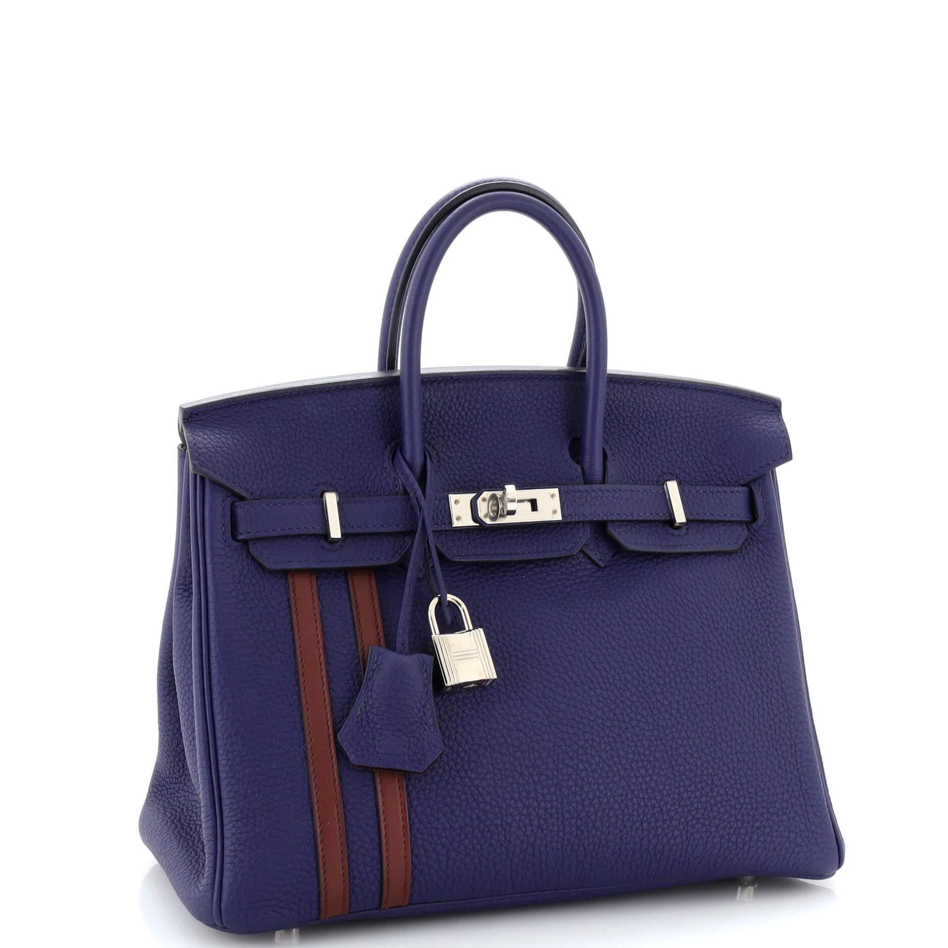 Hermes Officier Birkin Bag Limited Edition Togo with Swift 25 In Good Condition In NY, NY