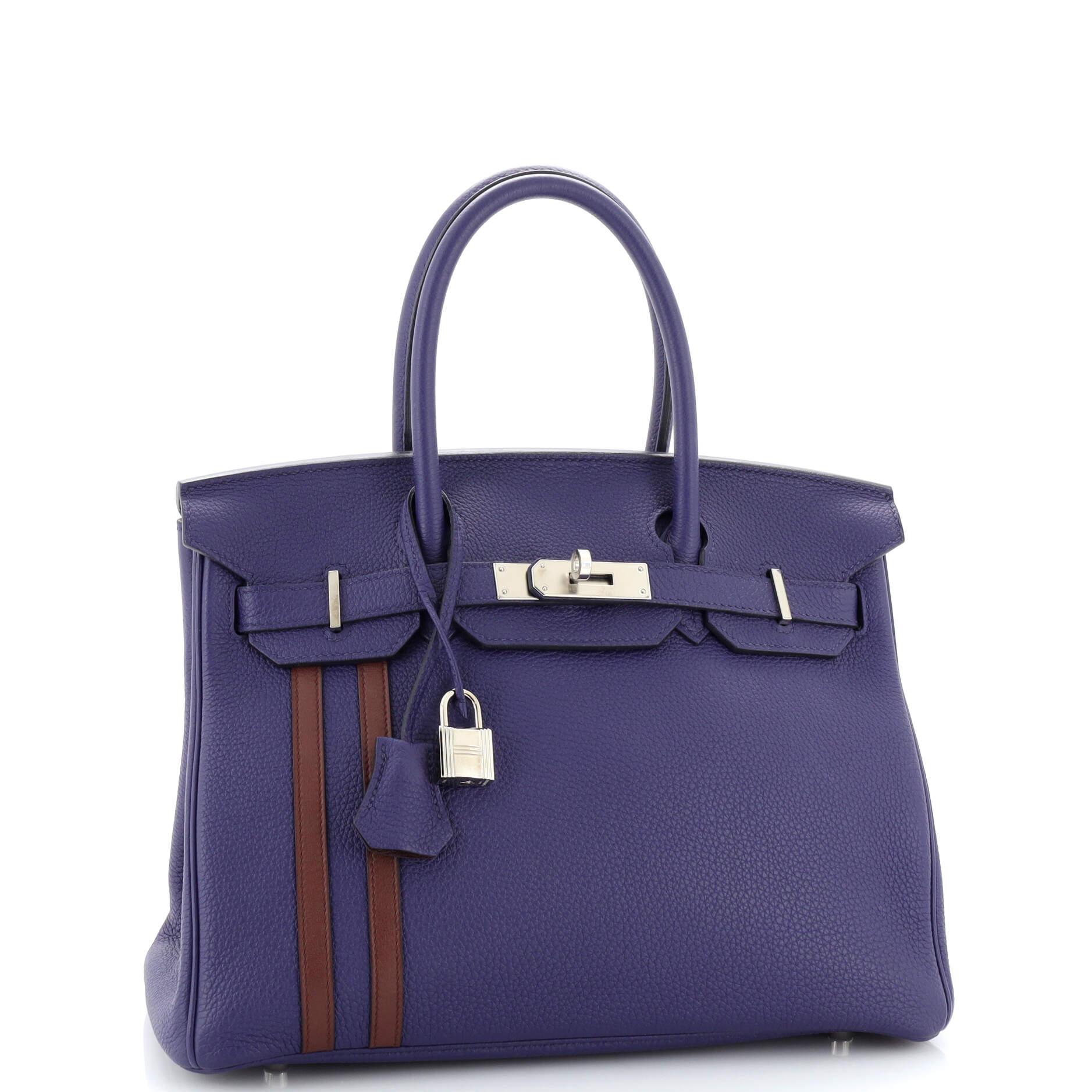 Hermes Officier Birkin Bag Limited Edition Togo with Swift 30 In Good Condition In NY, NY