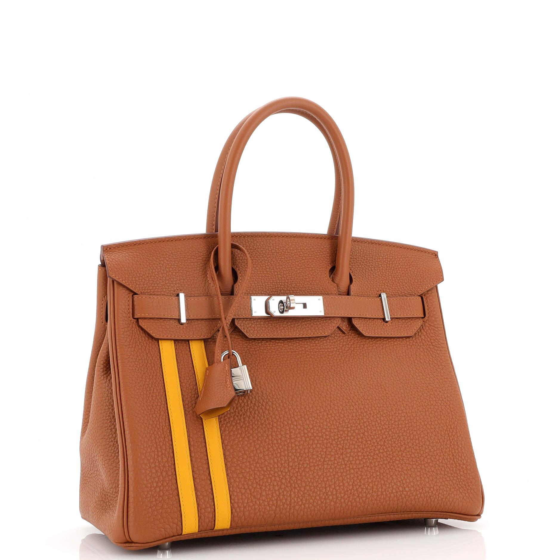 Hermes Officier Birkin Bag Limited Edition Togo with Swift 30 In Good Condition In NY, NY