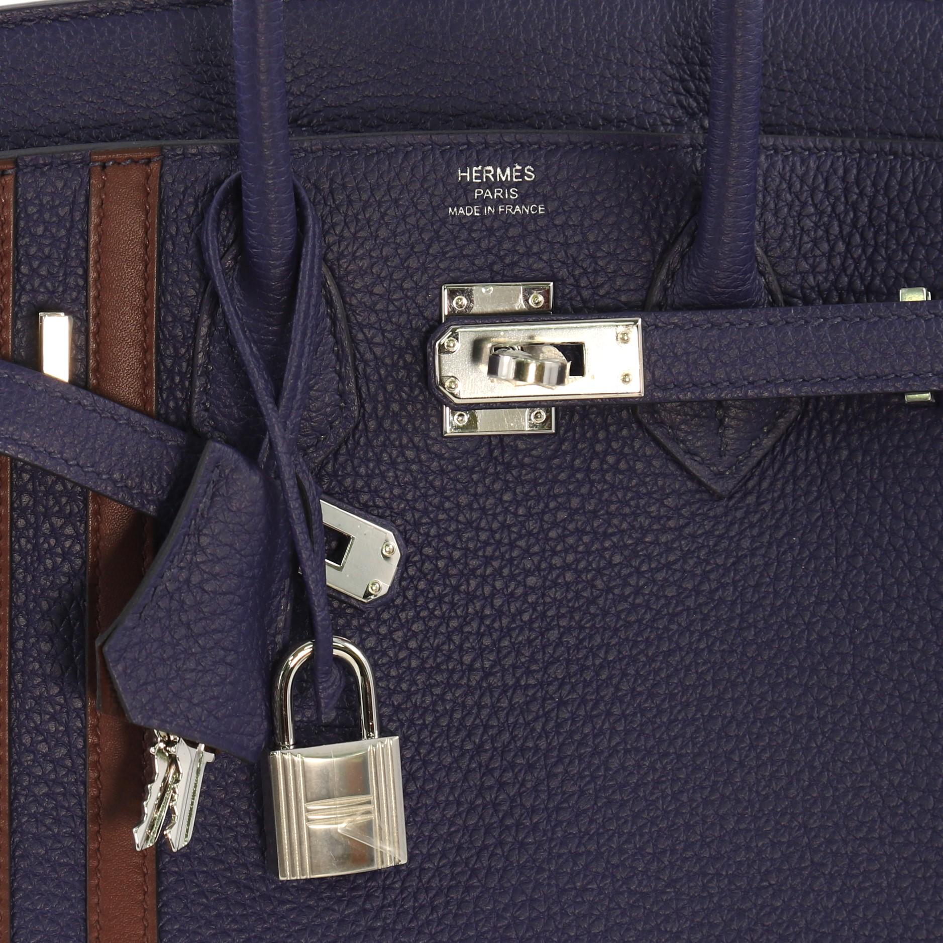 Hermes Officier Birkin Handbag Limited Edition Togo with Swift 30 1